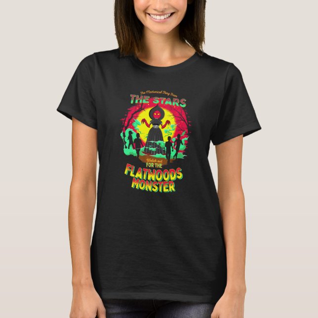 Camiseta Flatwooods Monster Alien Braxie Braxton County WV  (Anverso)
