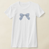 Flauta azul claro Bow Elegant Baby Shower Mom