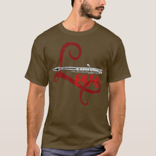Camiseta Flauta de amor fluida