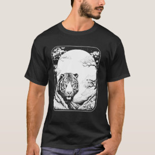 Camiseta Flauta de cerezo Gran Gato de la Luna - Tige de an