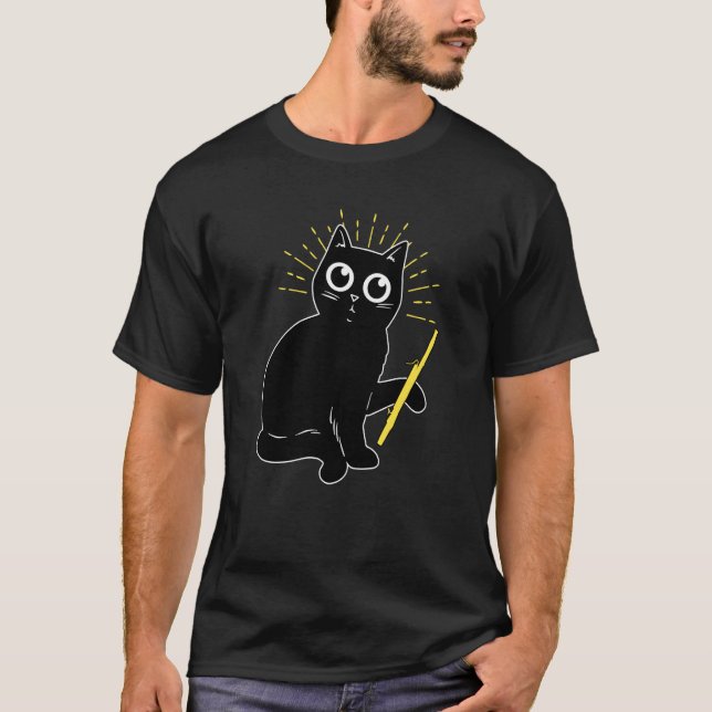 Camiseta Flauta de gato que toca la flauta 1 (Anverso)