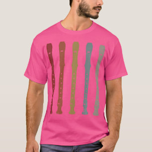 Camiseta Flauta de instrumentos de la orquesta de grabadore