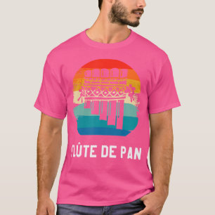 Camiseta Flauta de instrumentos de pan de cosecha clásica r