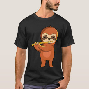 Camiseta Flauta de juego de pereza