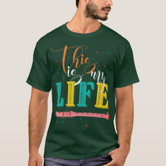 Camiseta Flauta de regalo de flauta de la orquesta Music Lo
