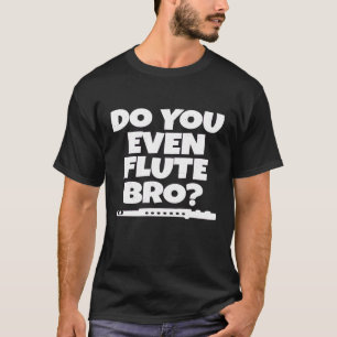 Camiseta Flauta flautista de banda en la escuela de marcha