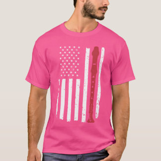 Camiseta Flauta flautista de instrumento con bandera de Est