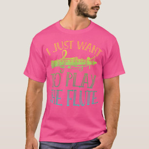 Camiseta Flauta graciosa de músico de banda musical