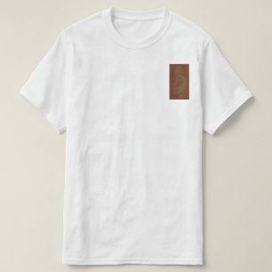 Camiseta Flauta jugando a la figura de Kokopelli, verde sob