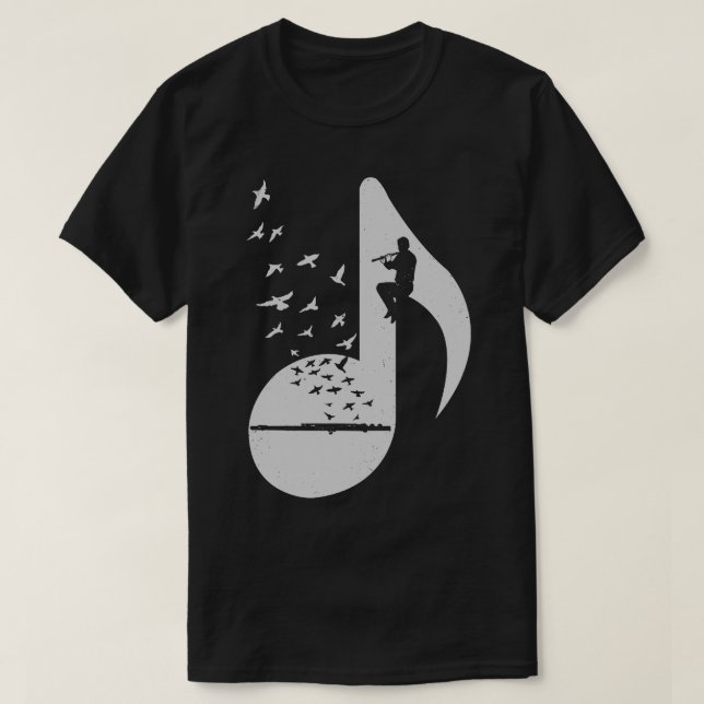 Camiseta Flauta musical (Diseño del anverso)