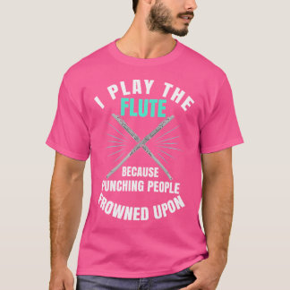Camiseta Flauta - Punc de jugador de música con instrumento