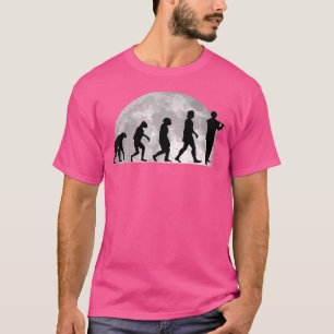 Camiseta Flauta transversal de la luna de la evolución flui