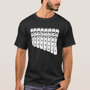 Camiseta Flautista de instrumentos musicales de Pan Flute