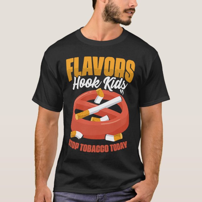 Camiseta Flavors Hook Kids  Take Down Tobacco Day Anti Smok (Anverso)