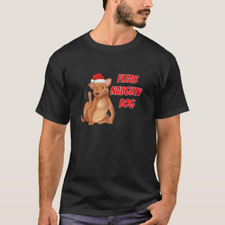 Camiseta Fleas Naughty Doggy funny Christmas dog