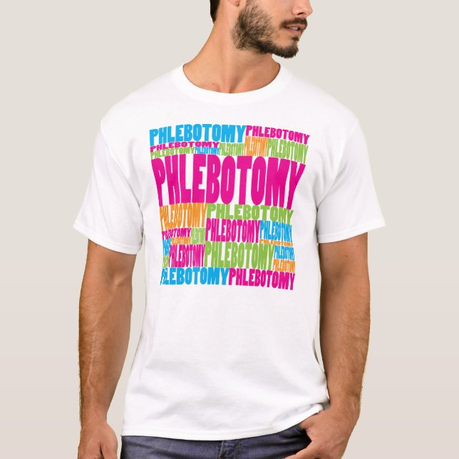 Camiseta Flebotomía colorida (Anverso)
