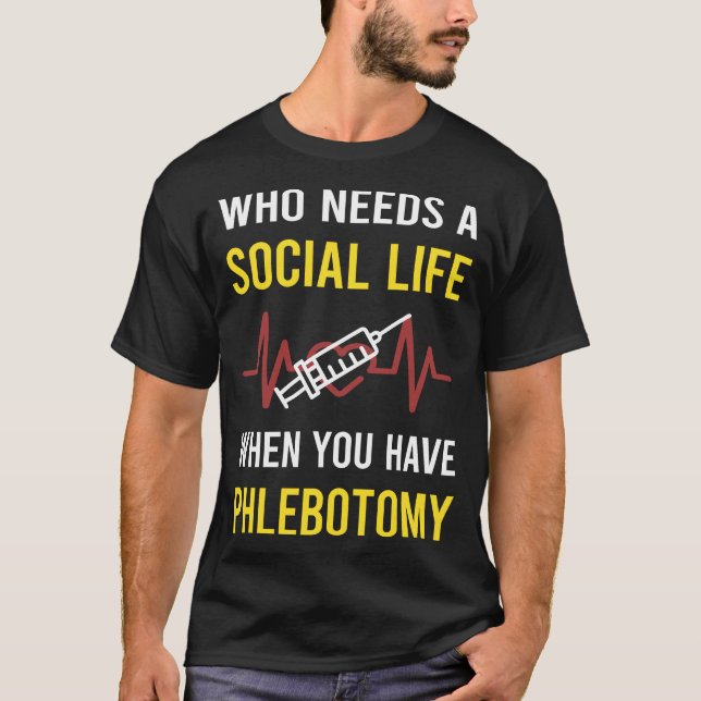 Camiseta Flebotomía en la vida social (Anverso)