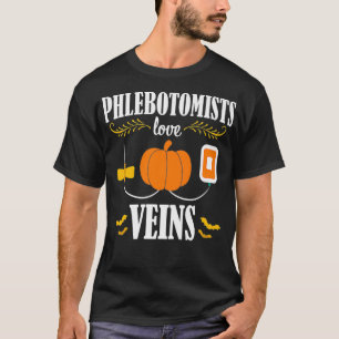 Camiseta Flebotomía Halloween Venas divertidas Flebotomía