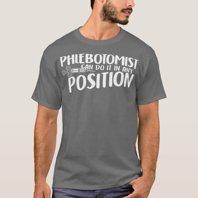 Camiseta Flebotomía Posición Flebotomía Técnico (Anverso)