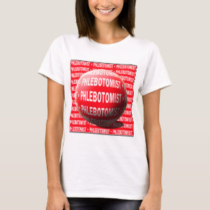 CAMISETA FLEBOTOMISTA ESFERA SANGRE ARRIBA