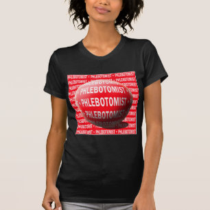 CAMISETA FLEBOTOMISTA ESFERA SANGRE ARRIBA