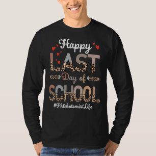 Camiseta Flebotomísta Feliz Día Del Leopardo Escolar