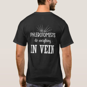 Camiseta Flebotomista Laboratorio de Sangre Médico Enfermer