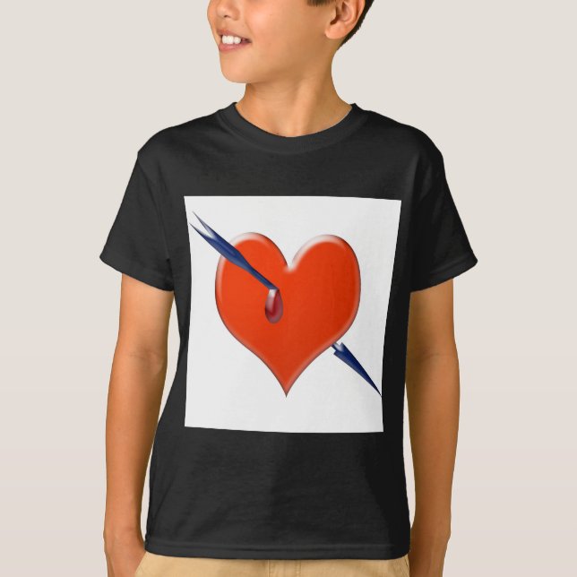 Camiseta Flecha a través del corazón (Anverso)