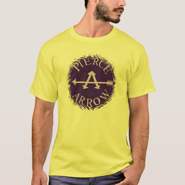 Camiseta Flecha americana clásica de Pierce del logotipo (Anverso)