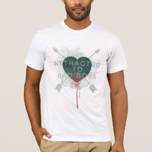 Camiseta Flecha   "Atraídos A Los Malos Niños" De Corazó