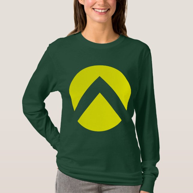 Camiseta Flecha circular de chevron (Anverso)