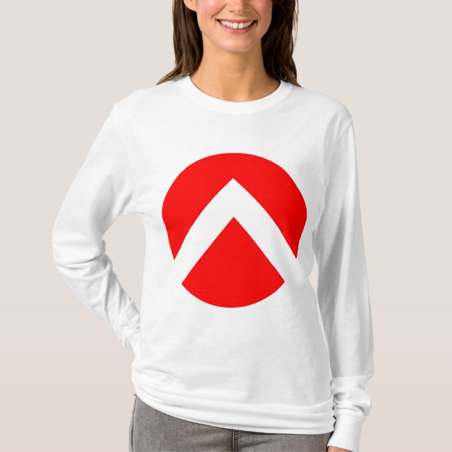 Camiseta Flecha circular de chevron (Anverso)