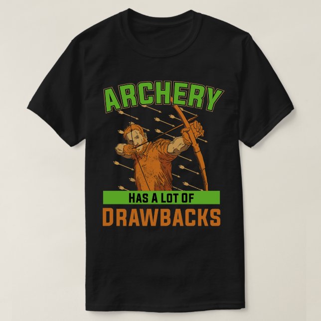 Camiseta Flecha de caza de arrastre y tiro con arco diseño  (Diseño del anverso)