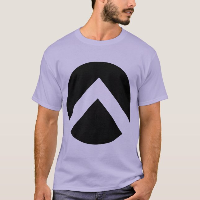 Camiseta Flecha de Chevron Circular (Anverso)