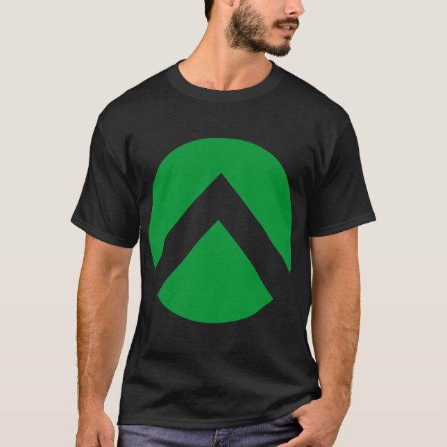 Camiseta Flecha de Chevron Circular (Anverso)