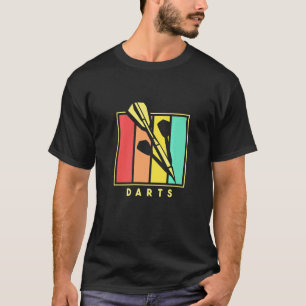 Camiseta Flecha de dardos vintage Retro Dartboard Bullseye 