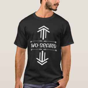 Camiseta Flecha de dos asientos .Funny T Dos asientos
