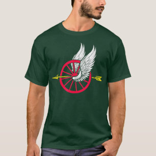 Camiseta Flecha de la rueda de ala de la unidad de motocicl