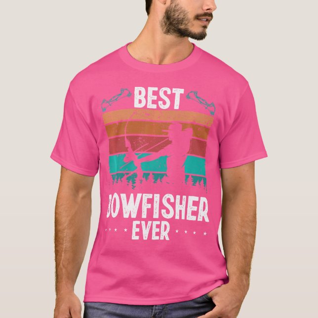 Camiseta Flecha de pesca de bolas Rest Bow Reel de pesca de (Anverso)