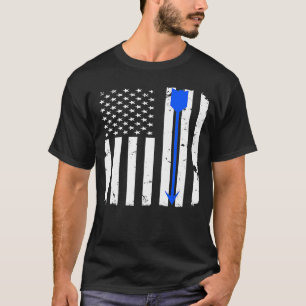 Camiseta Flecha de tiro con arco con la bandera norteameric