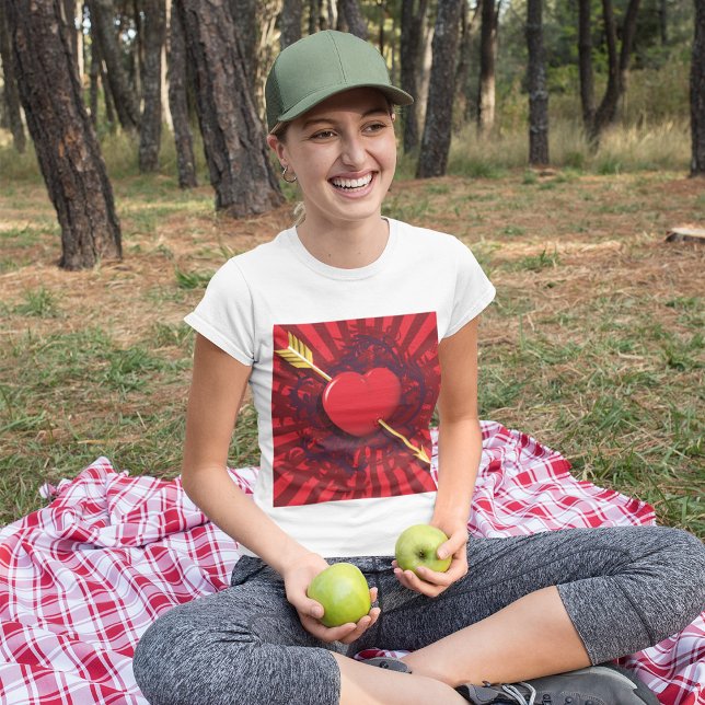 Camiseta Flecha del corazón rojo (Subido por el creador)