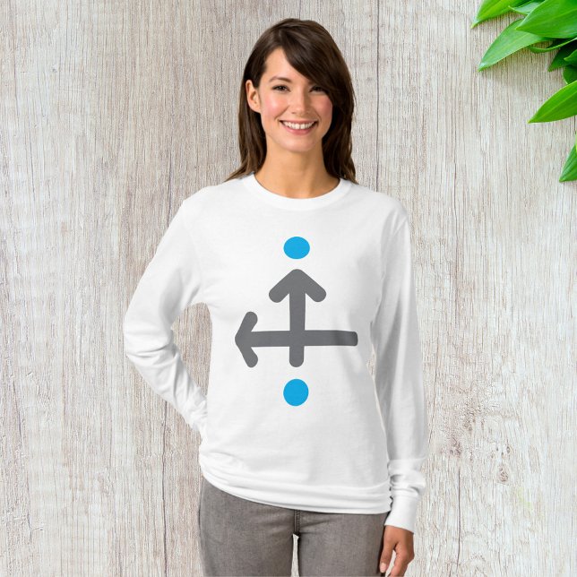 Camiseta Flecha direccional moderna geométrica Minimalista (Subido por el creador)
