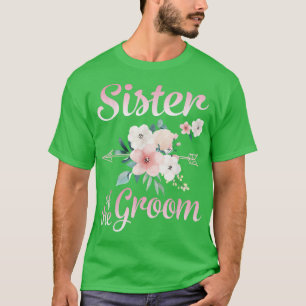 Camiseta Flecha Flor Feliz Hermana Del Novio Esposa Husba