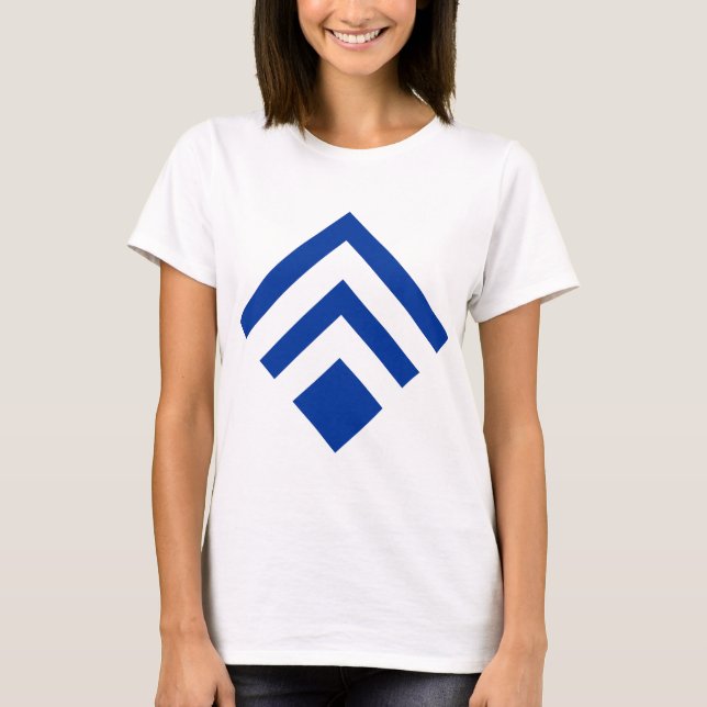 Camiseta Flecha geométrica 02 - Azul marino (Anverso)