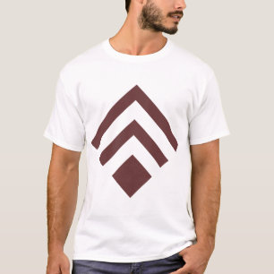 Camiseta Flecha geométrica 02 - Marrón oscuro