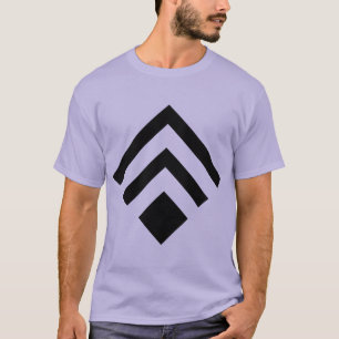 Camiseta Flecha geométrica 02 - Negro