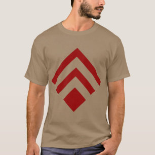 Camiseta Flecha geométrica 02 - Rojo rubí