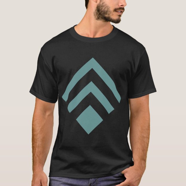 Camiseta Flecha geométrica 02 - Verde oceánico (Anverso)