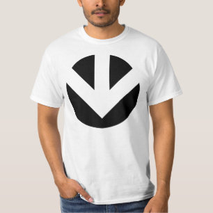 Camiseta flecha hacia abajo.