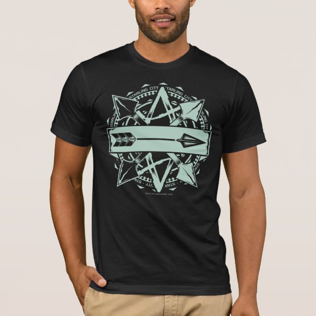 Camiseta Flecha | Marca de flecha de la ciudad de estampado (Anverso)